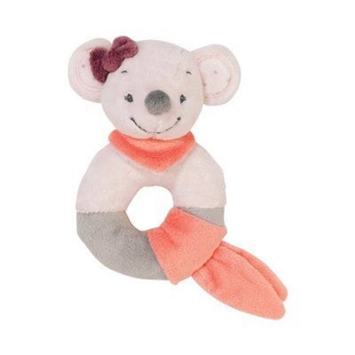 Nattou le hochet valentine, la souris jouet à saisir  rose/gris Nattou    870806